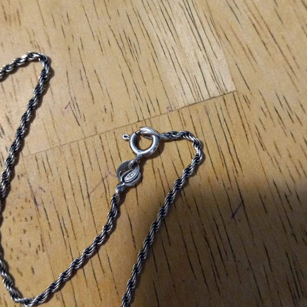 Sterling silver  necklace 16" - Picture 2 of 3